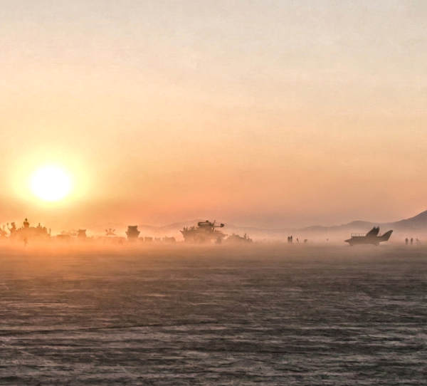 Sunset desert scene for Litachok concept